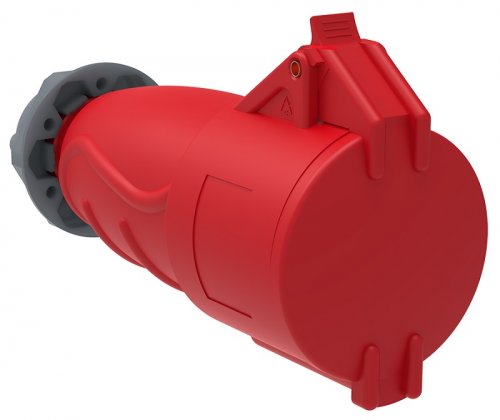 Розетка кабельная переносная IEK Magnum ССИ-224 32А 3Р+PE 400В IР44 красный картинка 